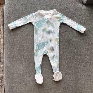 Burt’s Bees Snug Fit Footie World Map 3-6m